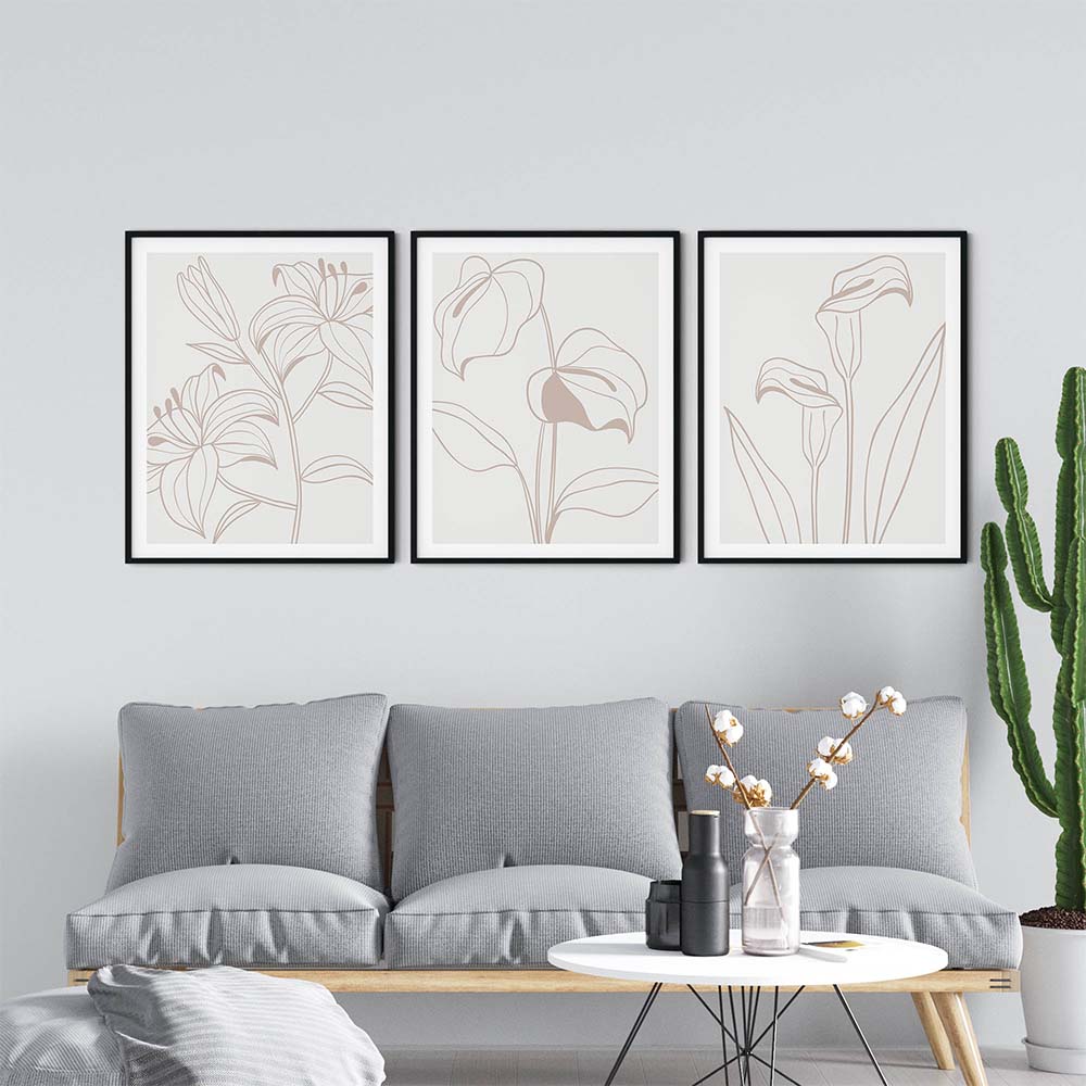 Botanical Minimalist Lilies Calla Lilies – Wall Hanging