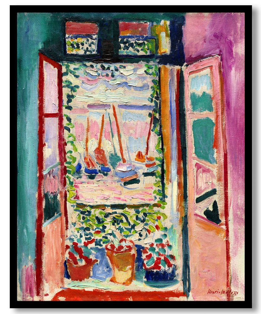 The open window by Henri Matisse (1905)