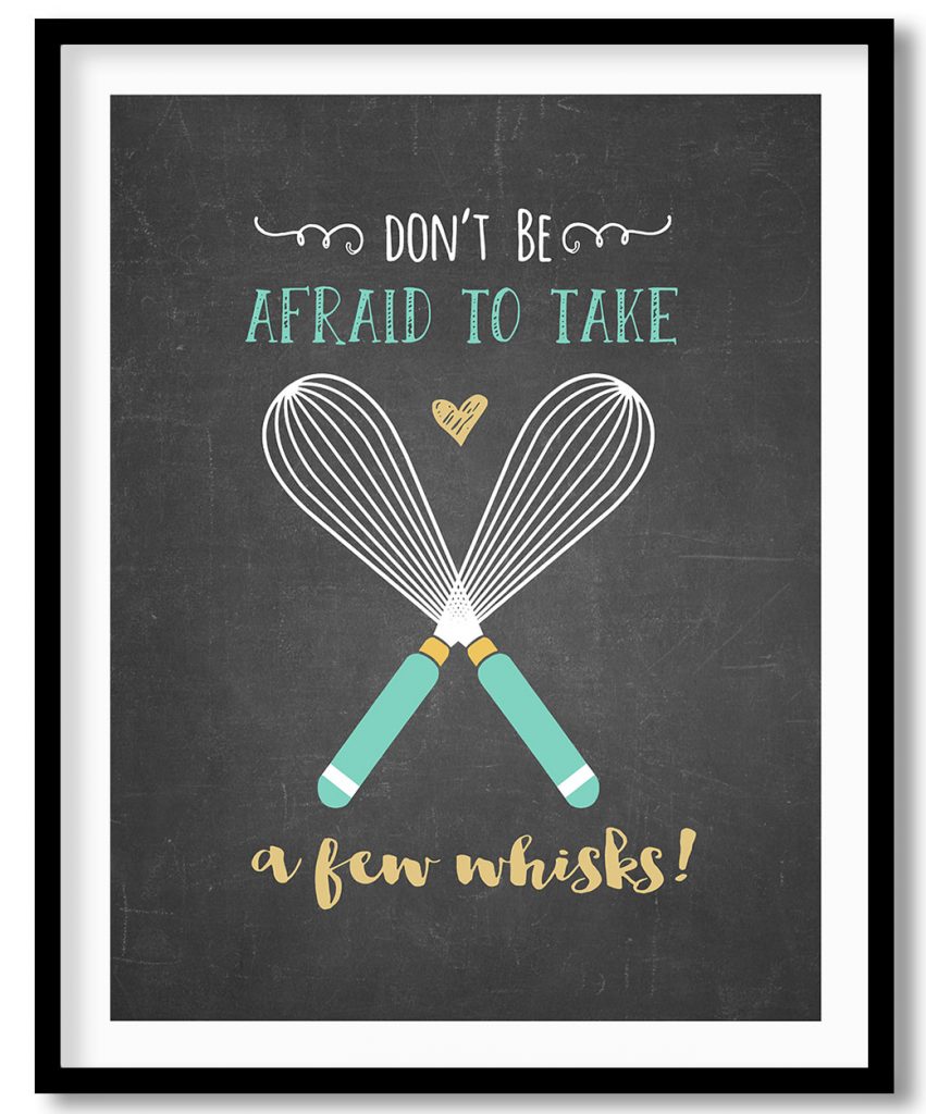 Don't be afraid to take