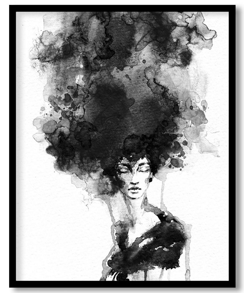 Women face hand painted fashion