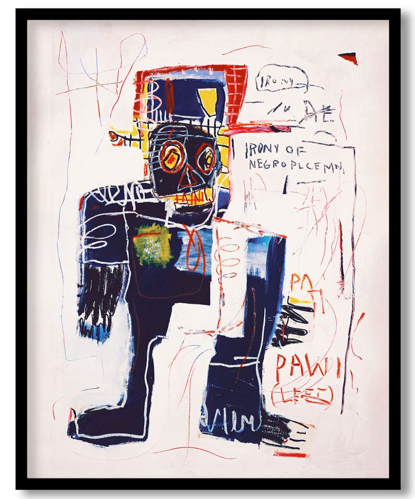Iro New york of the negro policeman by Jean Michel Basquiat (1981)