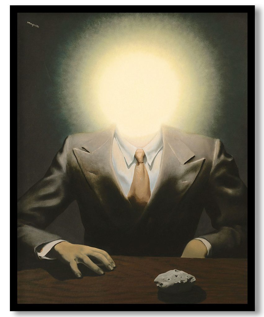 The pleasure principle portrait of edward james by Rene Magritte (1937)