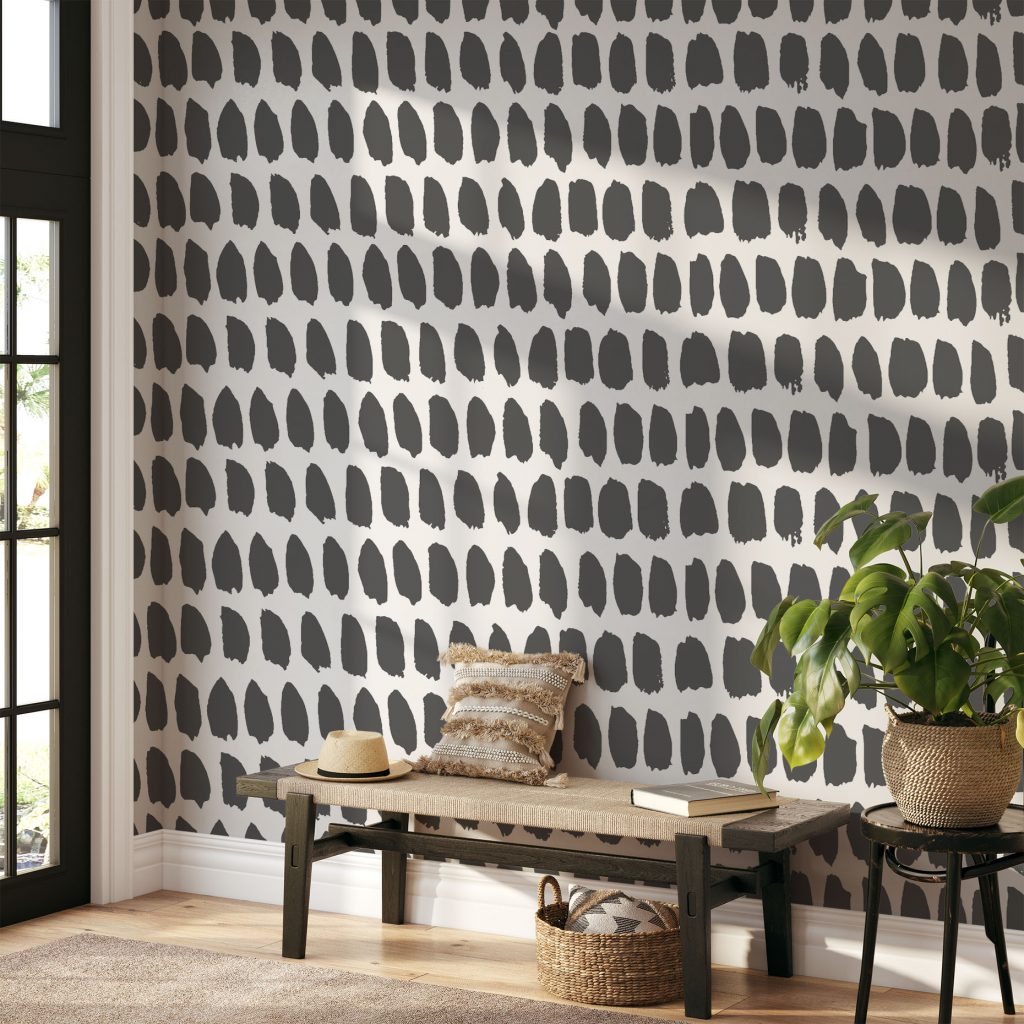 Ashy abstract brushstroke