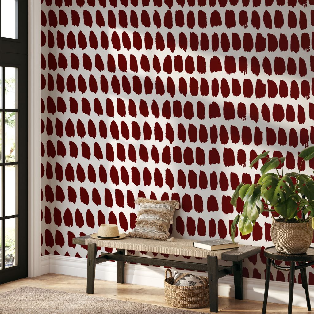 Blush abstract brushstroke