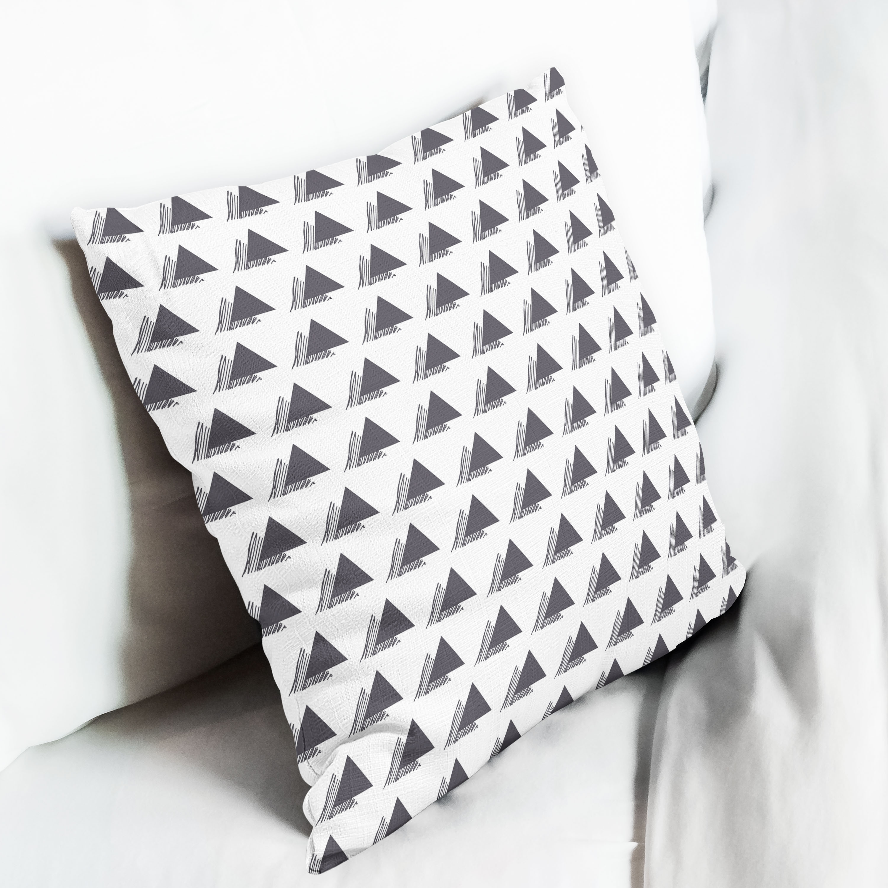 Red sofa with pillow and light lamp