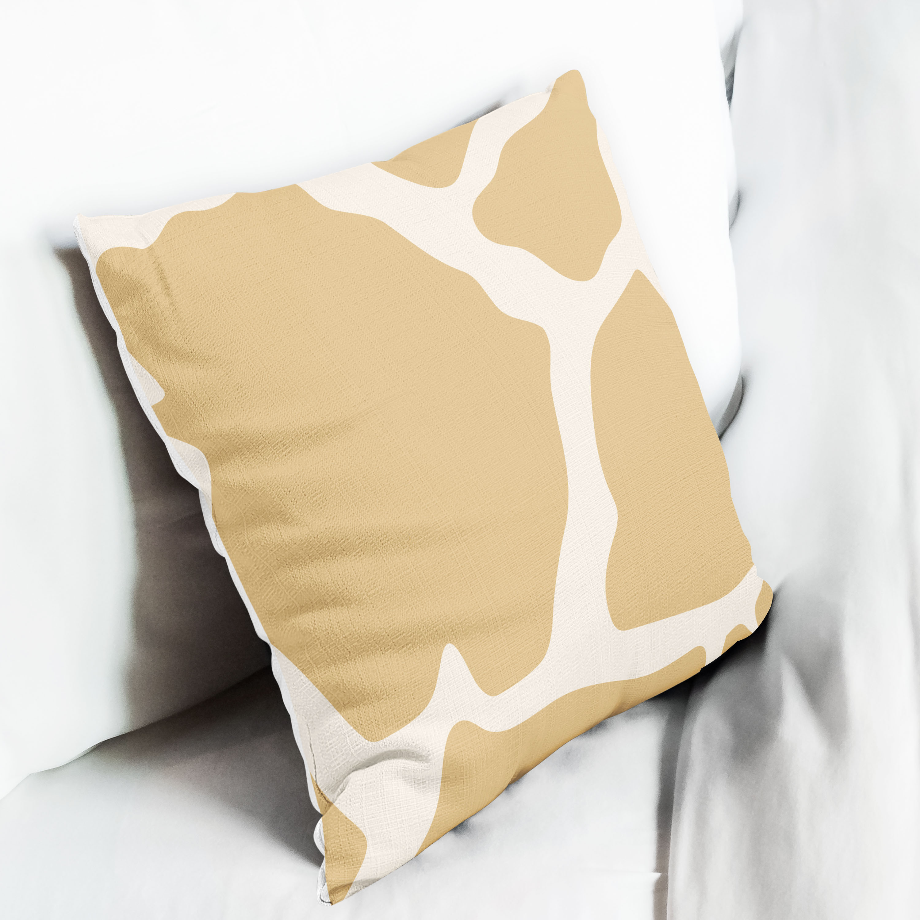 Red sofa with pillow and light lamp