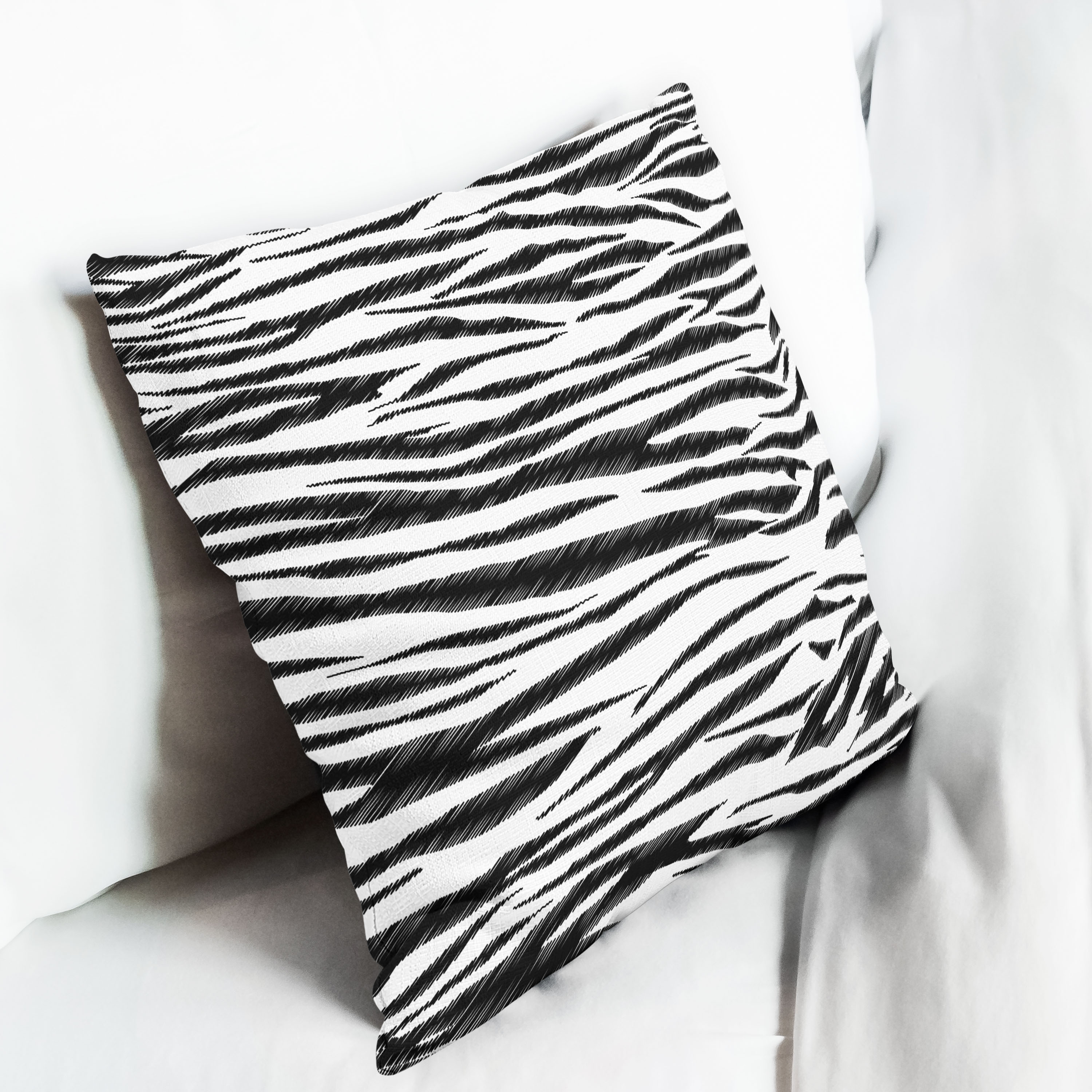 Red sofa with pillow and light lamp