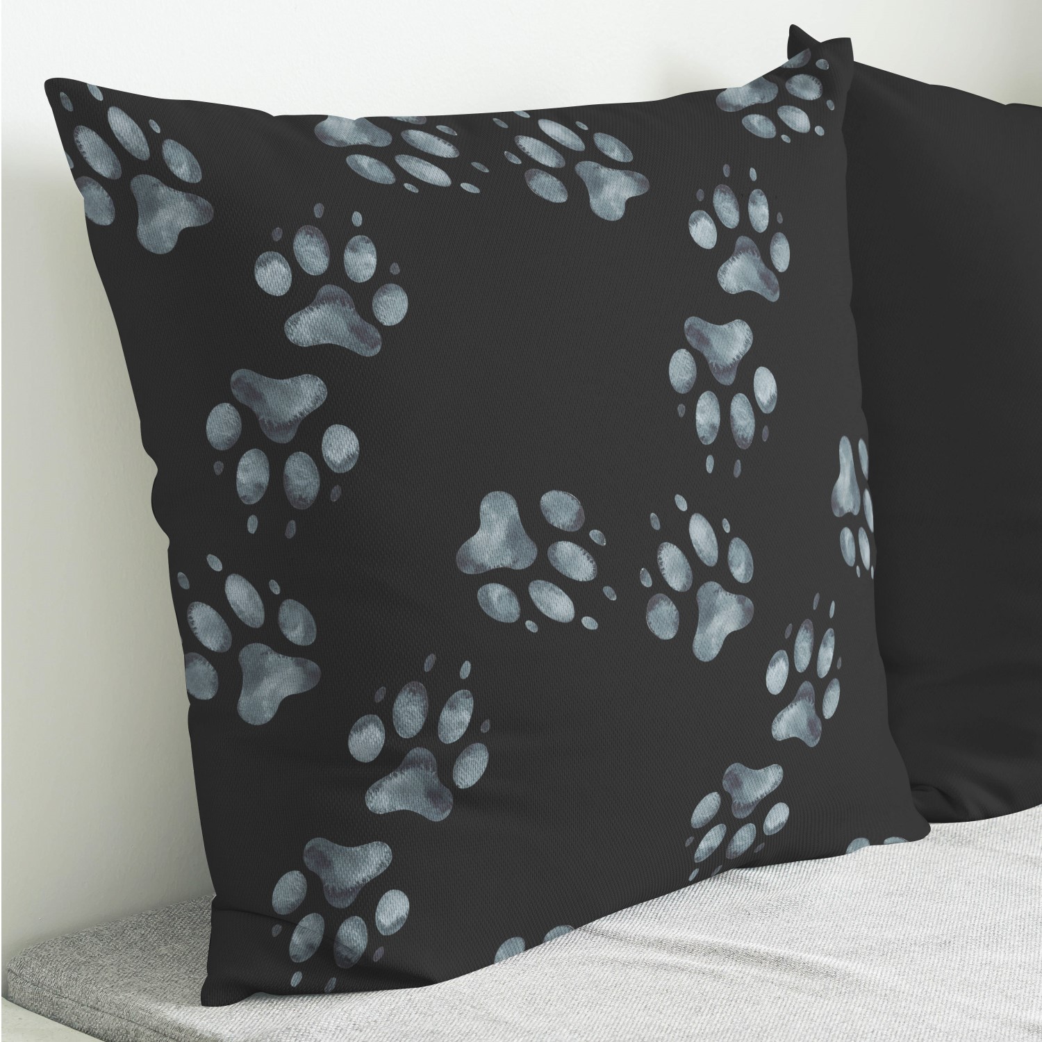 Red sofa with pillow and light lamp