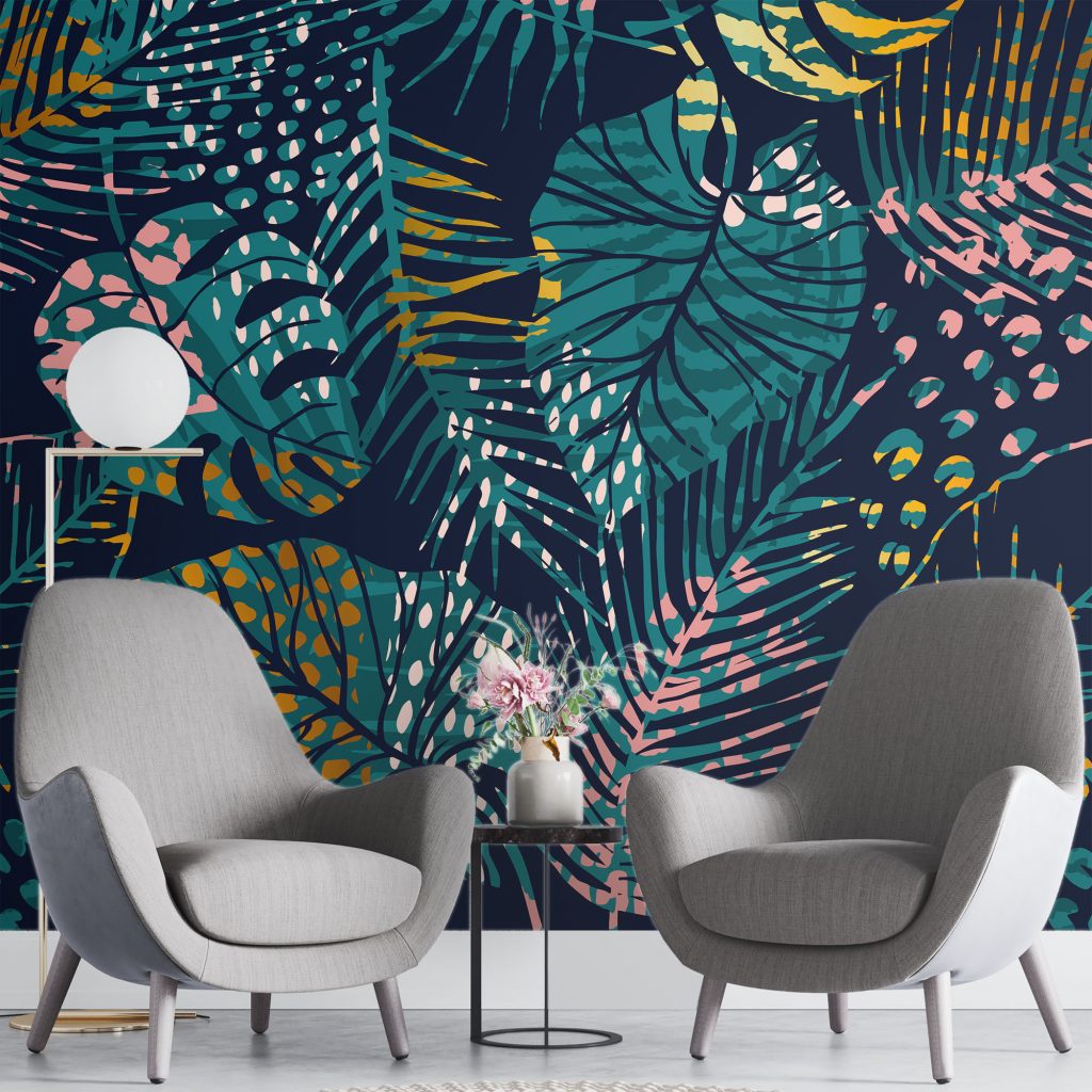Leaf botanical - Mural Wallpaper, PVC Free, Non-Toxic