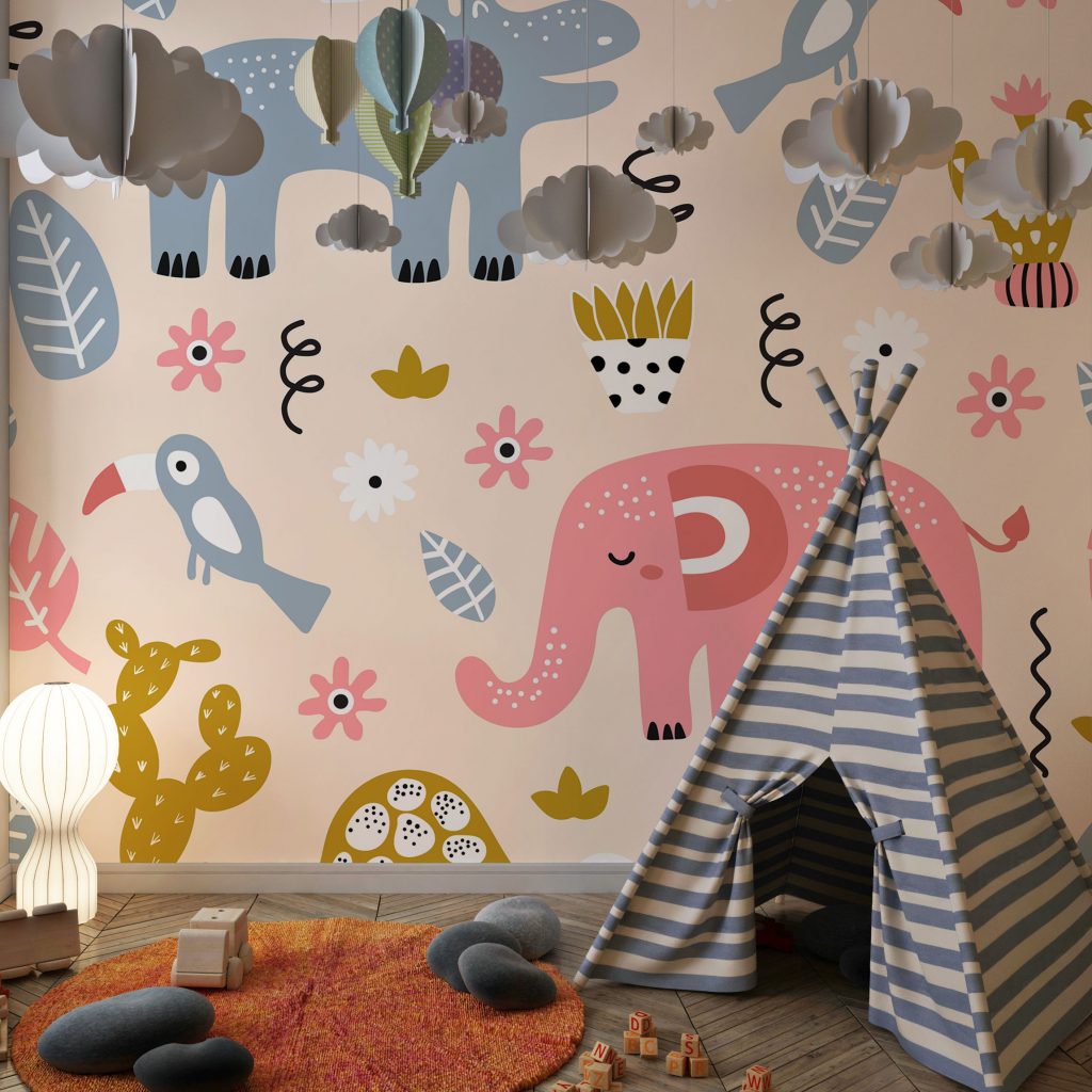 Cute nursery animals