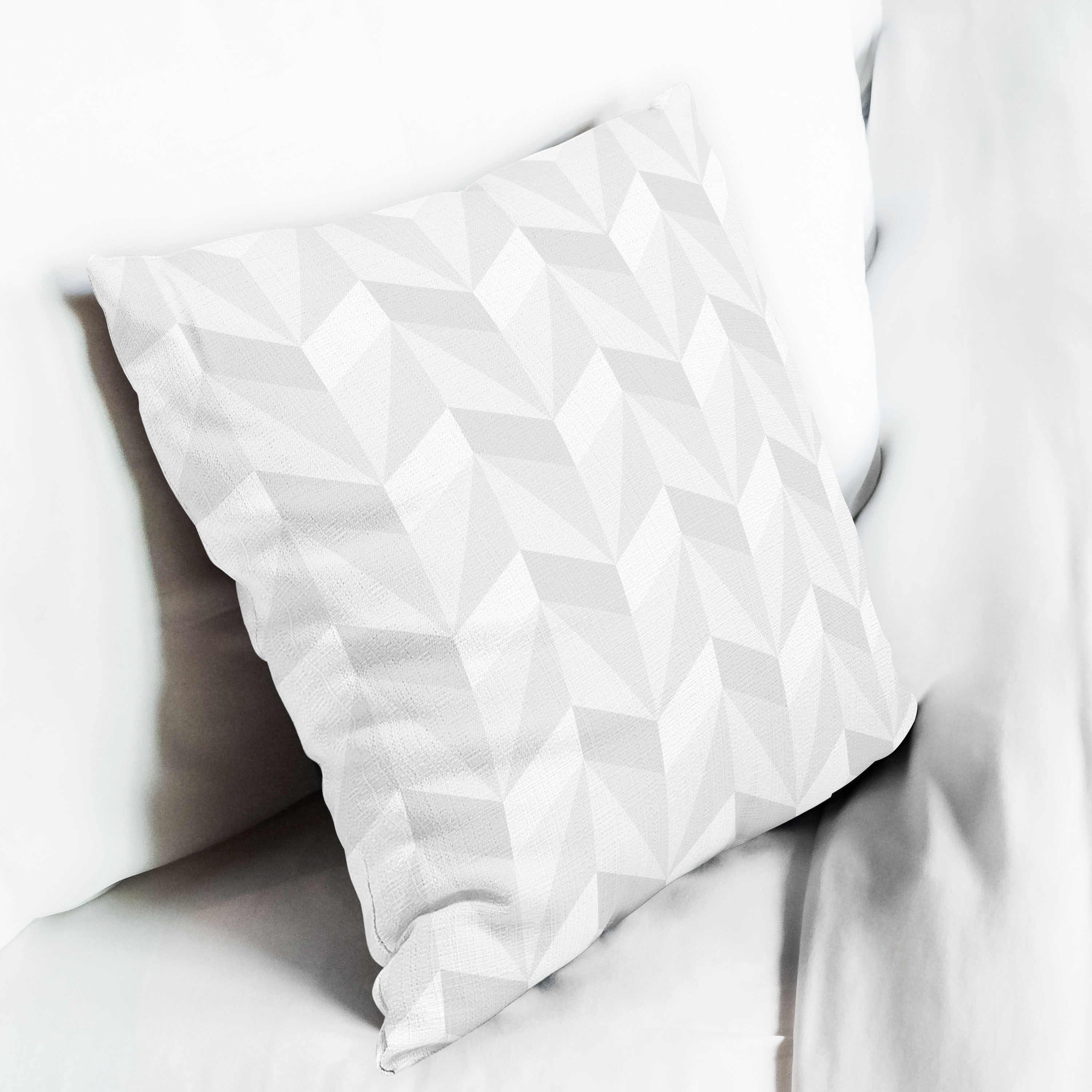 Red sofa with pillow and light lamp