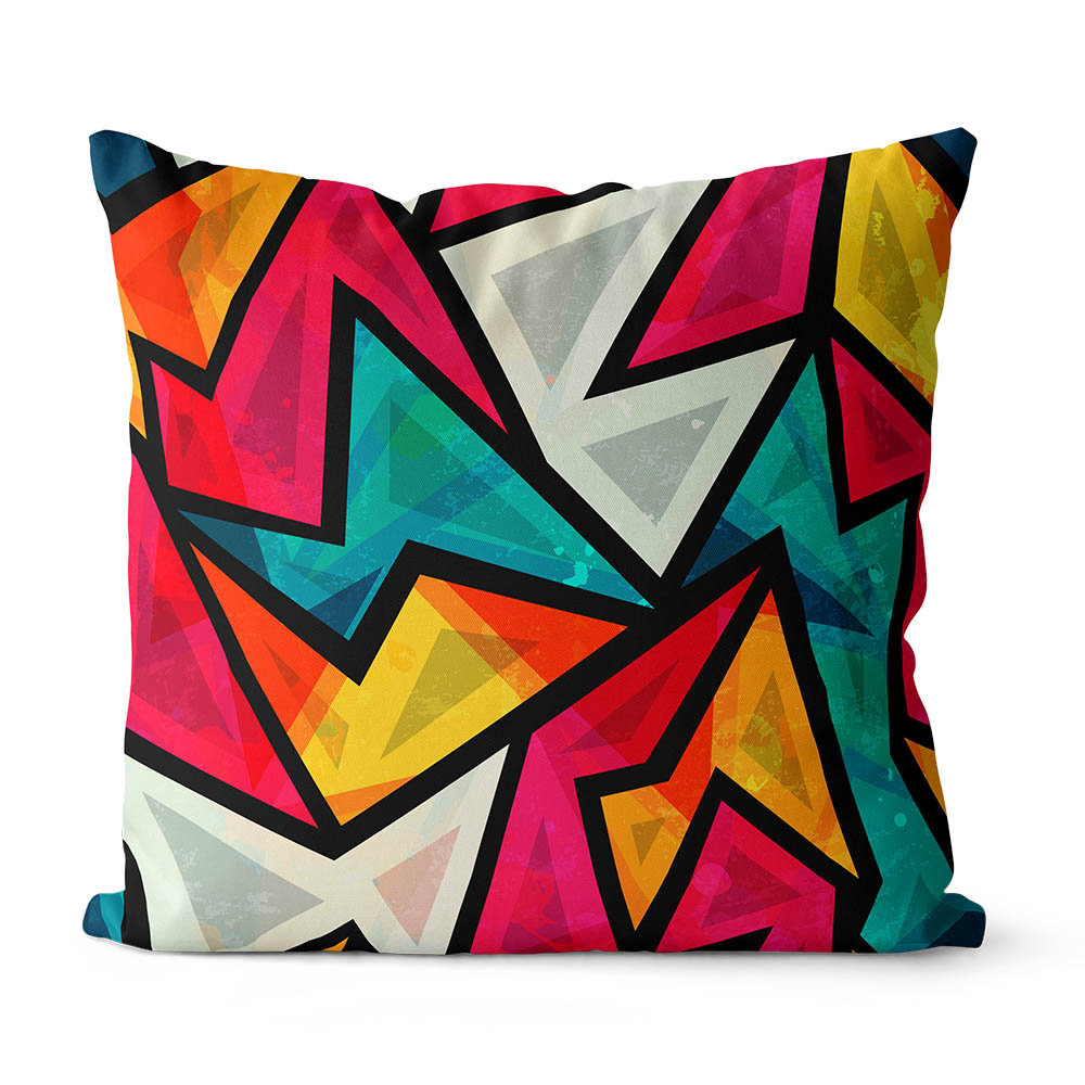 Yellow and blue cubic geometric