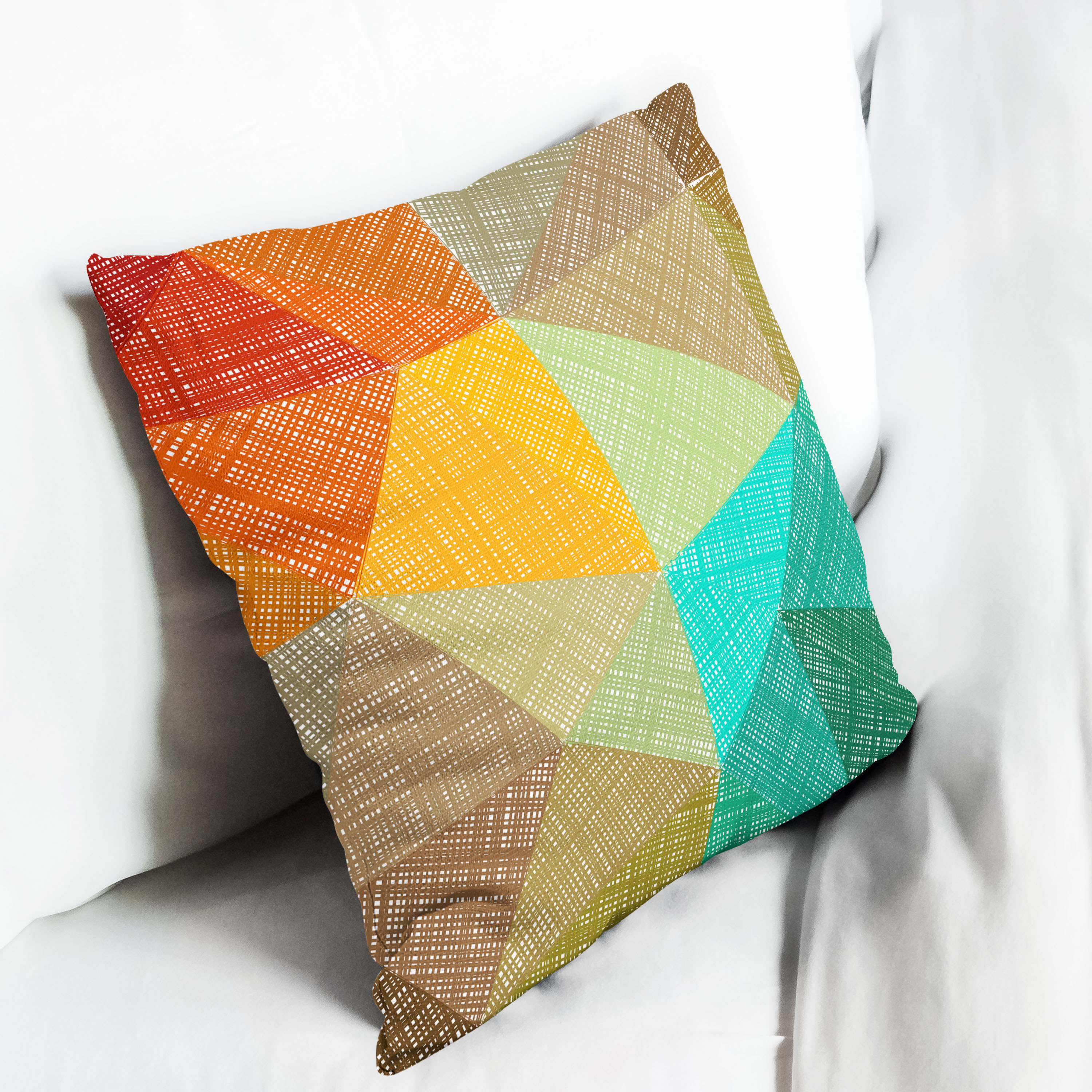 Red sofa with pillow and light lamp