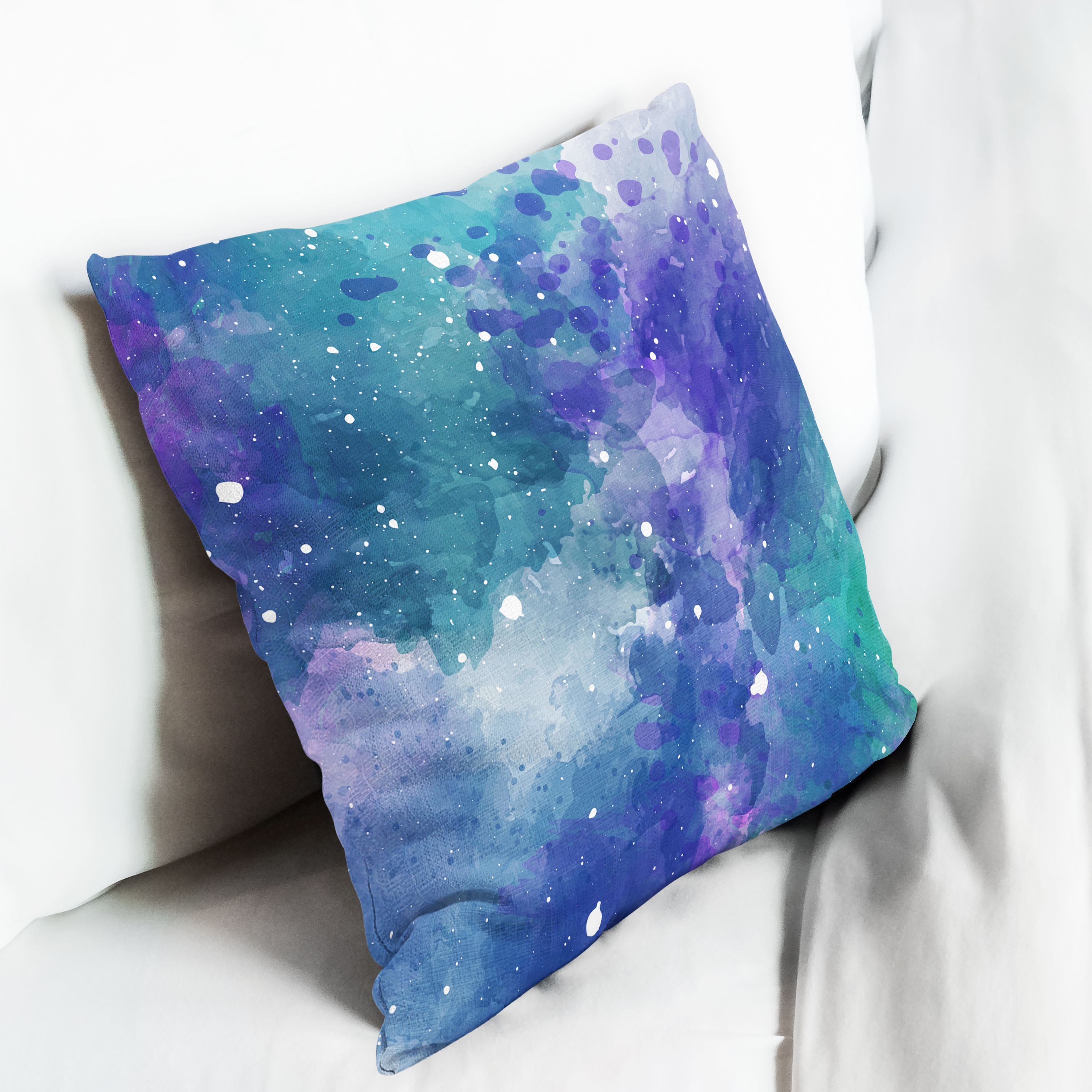 Red sofa with pillow and light lamp