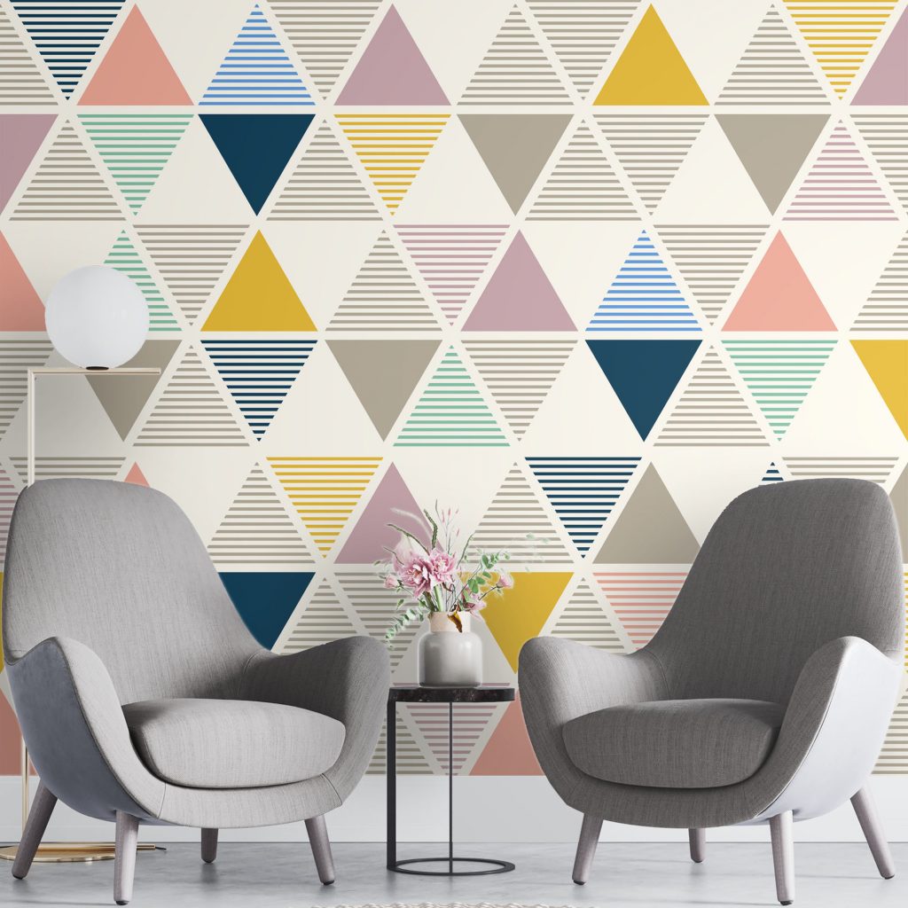 Bauhaus style - Mural Wallpaper, PVC Free, Non-Toxic
