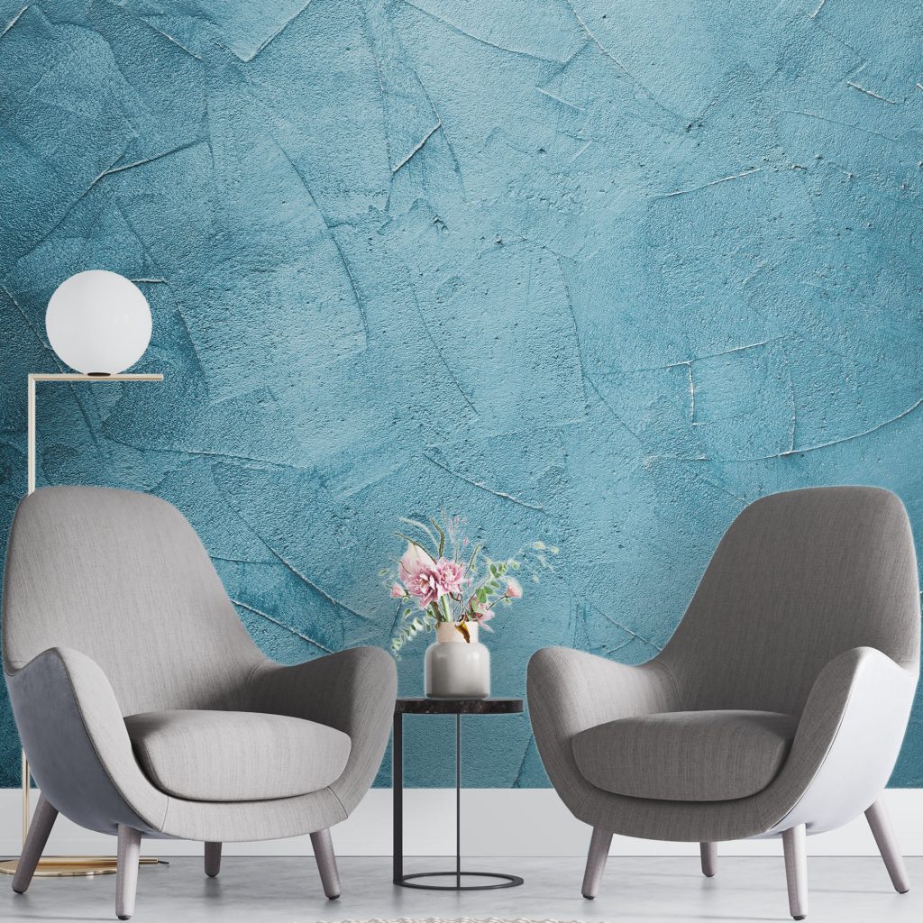 Blue texture pattern - Mural Wallpaper, PVC Free, Non-Toxic