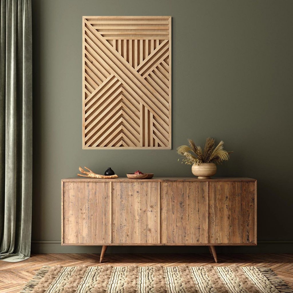 Modern Wood Wall Art | Abstract Wooden Wall Art | Geometric Wood Wall Panels | Wood decor | Large Wood Wall Panels | Wooden wall art
