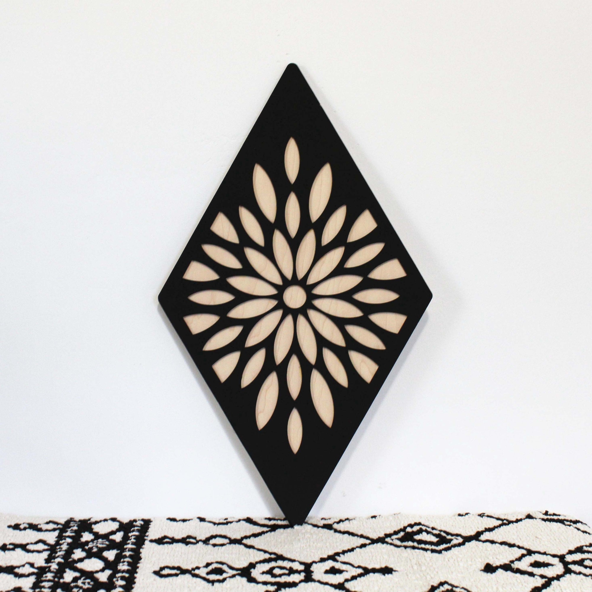 Mum Diamond | Chrysanthemum Wood Wall Hanging - CH