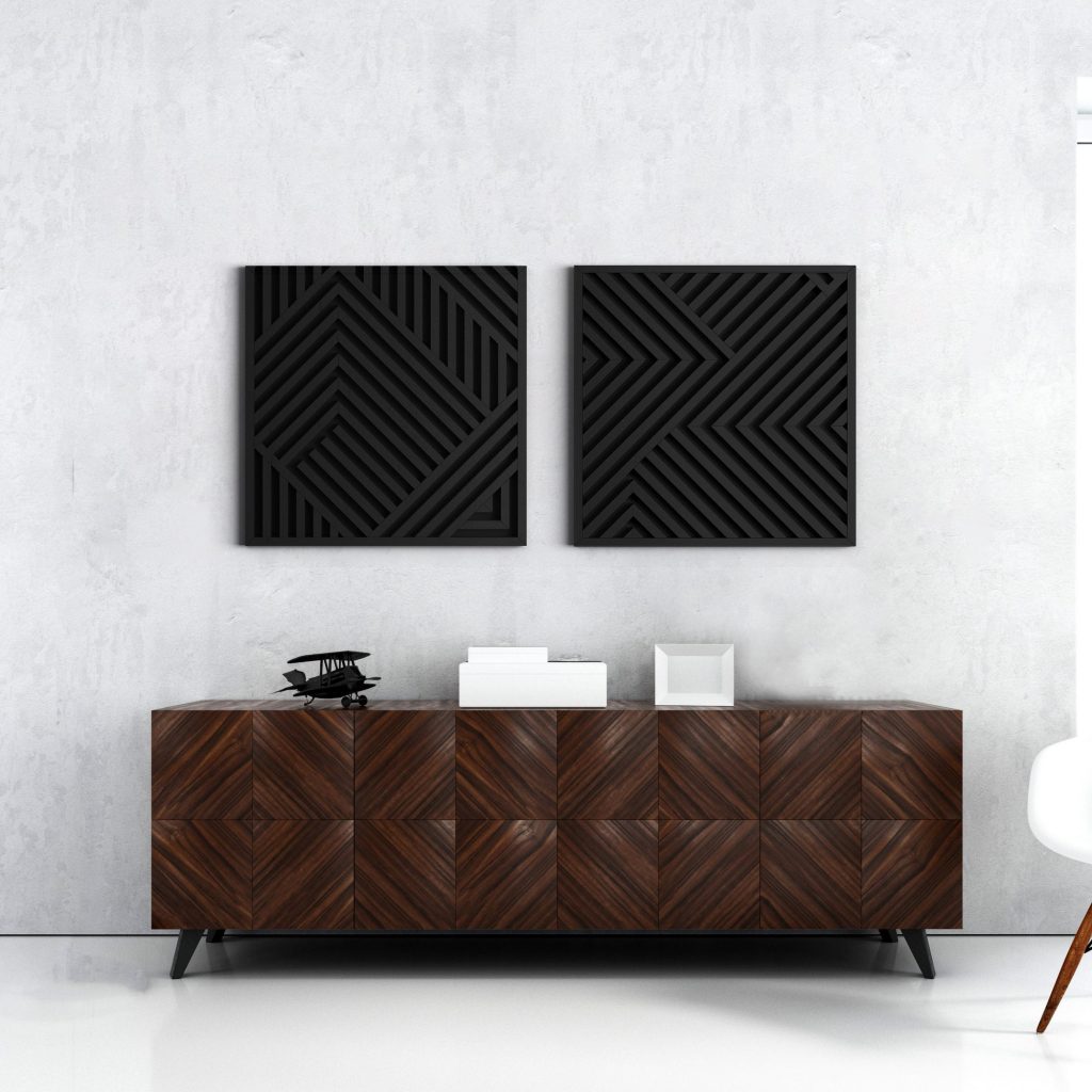 Geometric Wood Wall Art | Geometric wooden decor | Modern Wooden wall art | Wood wall panels | Extra large wall art | Home decor