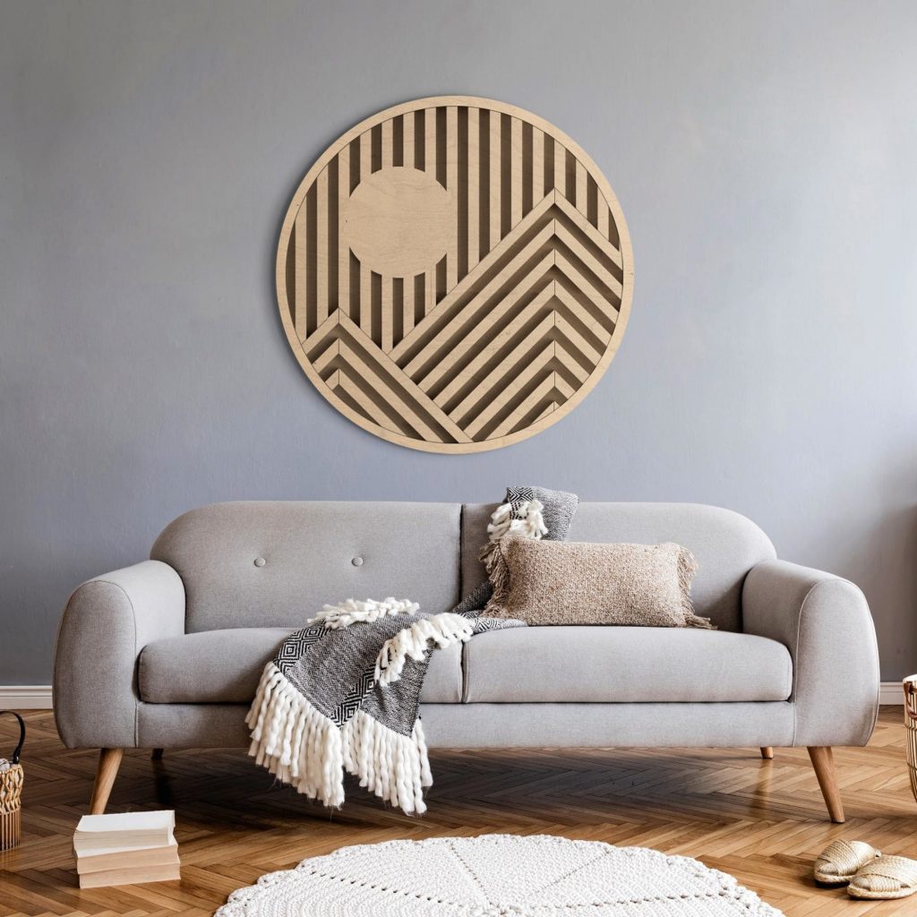 Mountains Wood Wall Art | Geometric Wood Wall Art | Modern wall art | Abstract Wood Wall Art | Wood wall decor | Large Wood Wall Panels