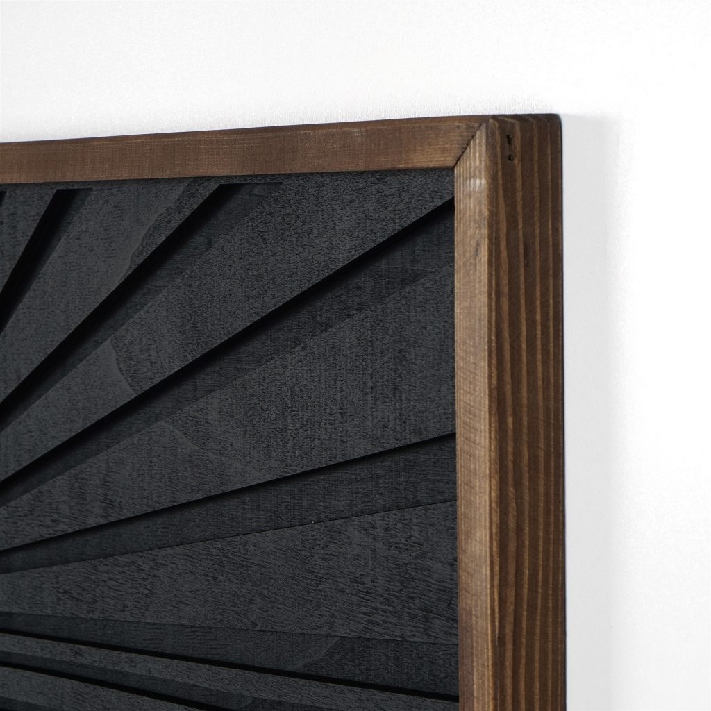 Boho Wood Wall Art, Wall Art Long Sun Wood Wall Decor Bedroom Wall