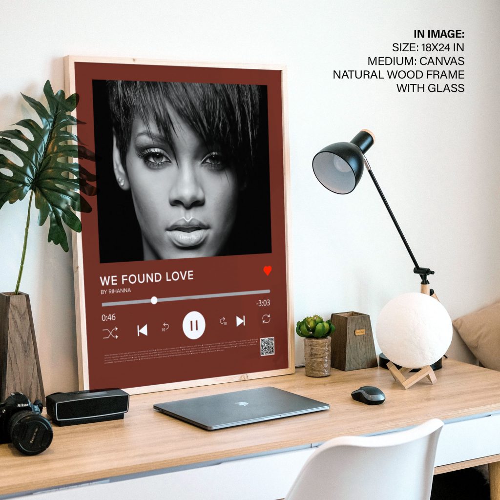 Modern Rihanna Music Player – Wall Hanging