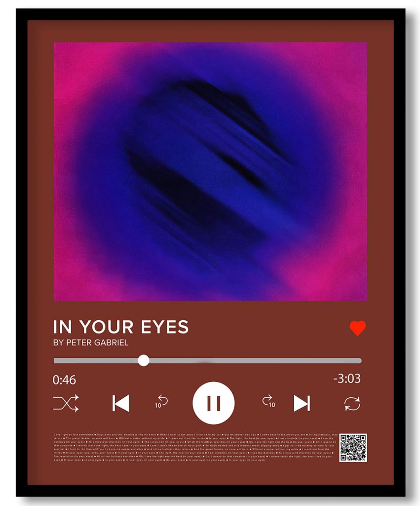 Peter Gabriel - In your eyes (Music player)