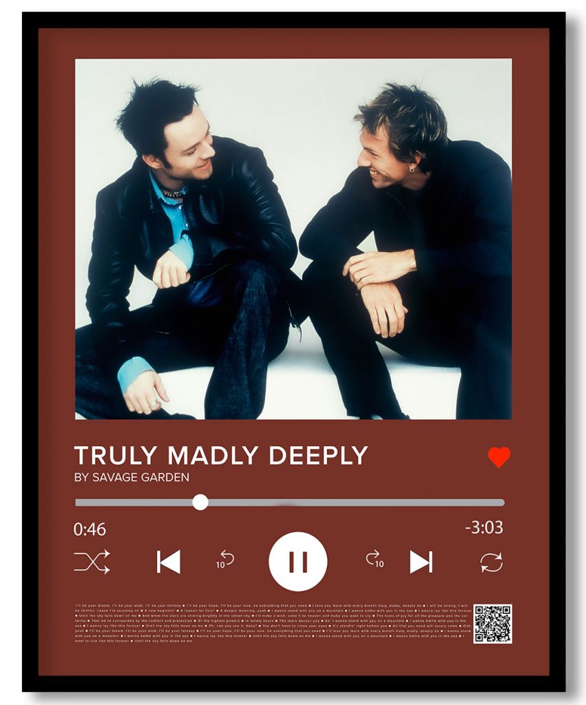 Savage Garden - Truly madly deeply (Music player)