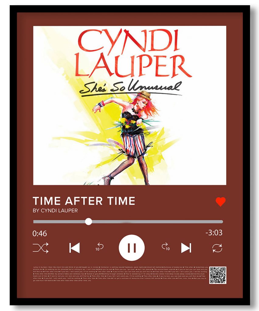 Cyndi Lauper - Time after time (Music player)