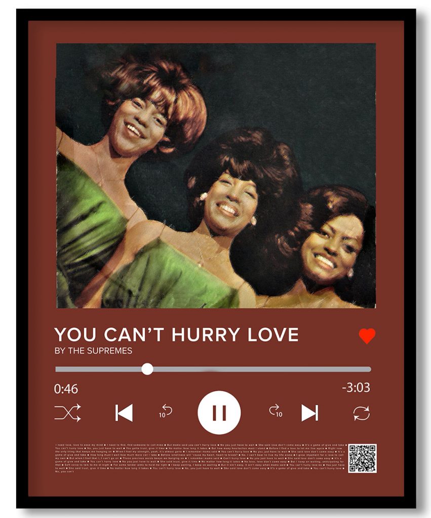 The Supremes - You can't hurry love (Music player)