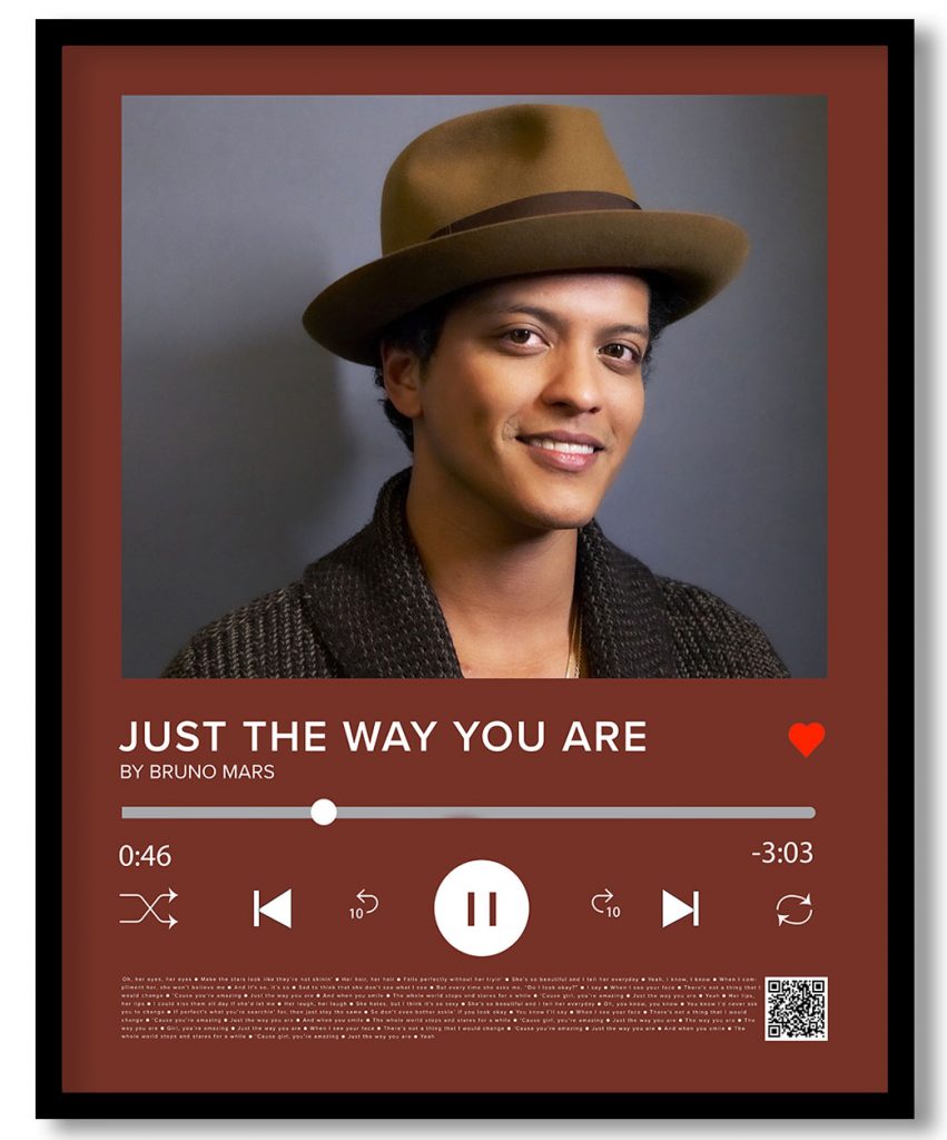 Bruno Mars - Just the way you are (Music player)