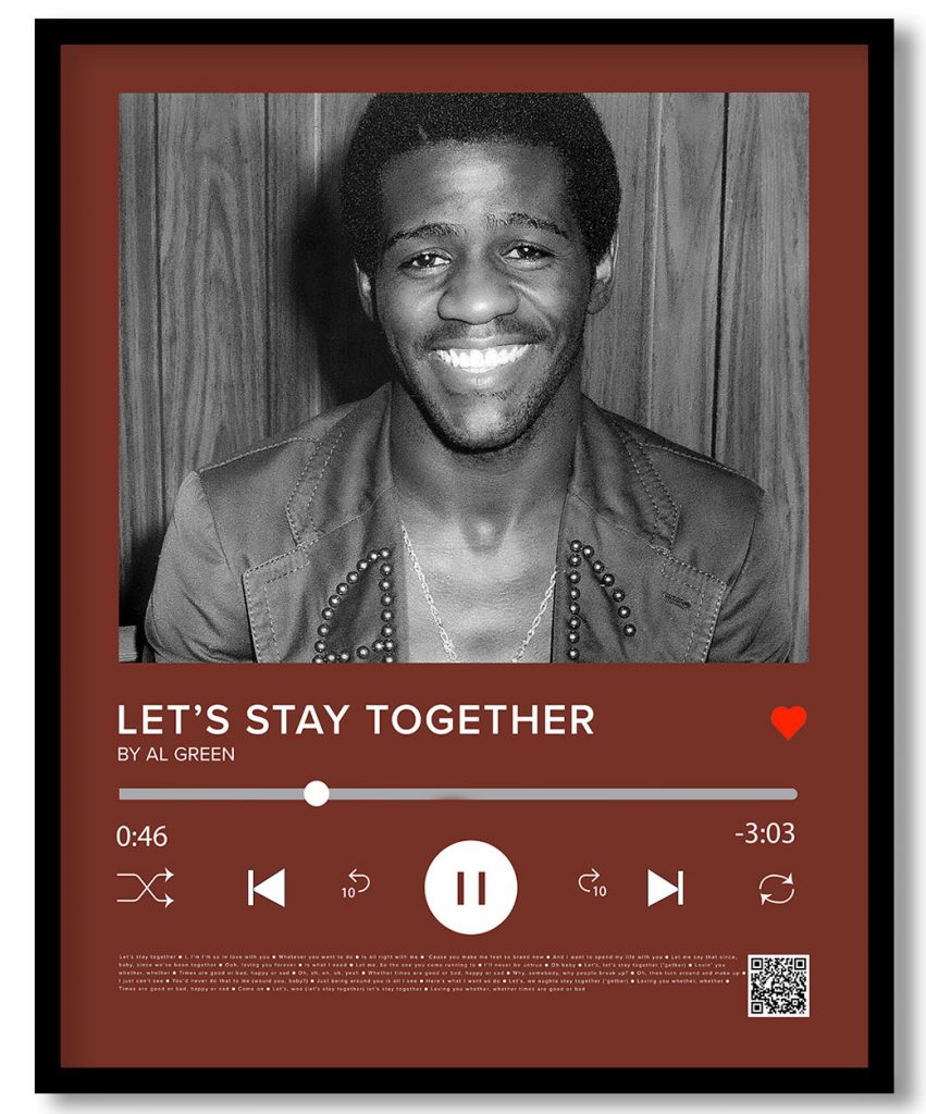 Al Green - Let's stay together (Music player)