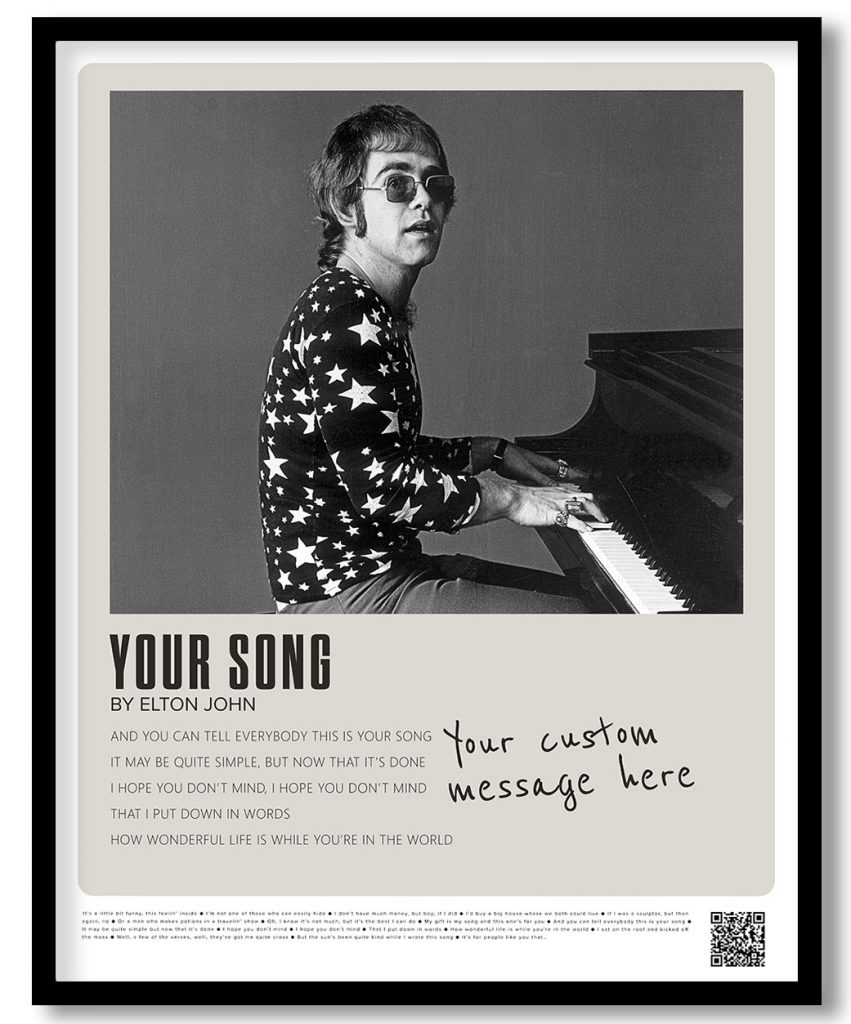 Elton John - Your song (pantone)