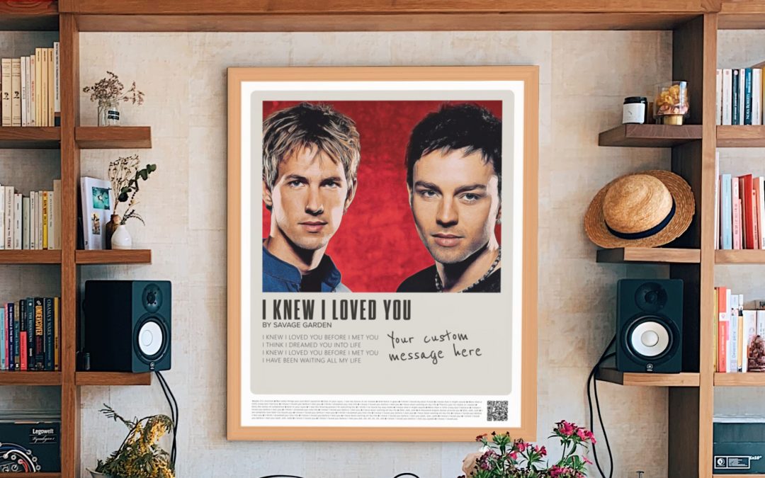 Wall Art | Modern Savage Garden Portraits Lyrics – Wall Decor