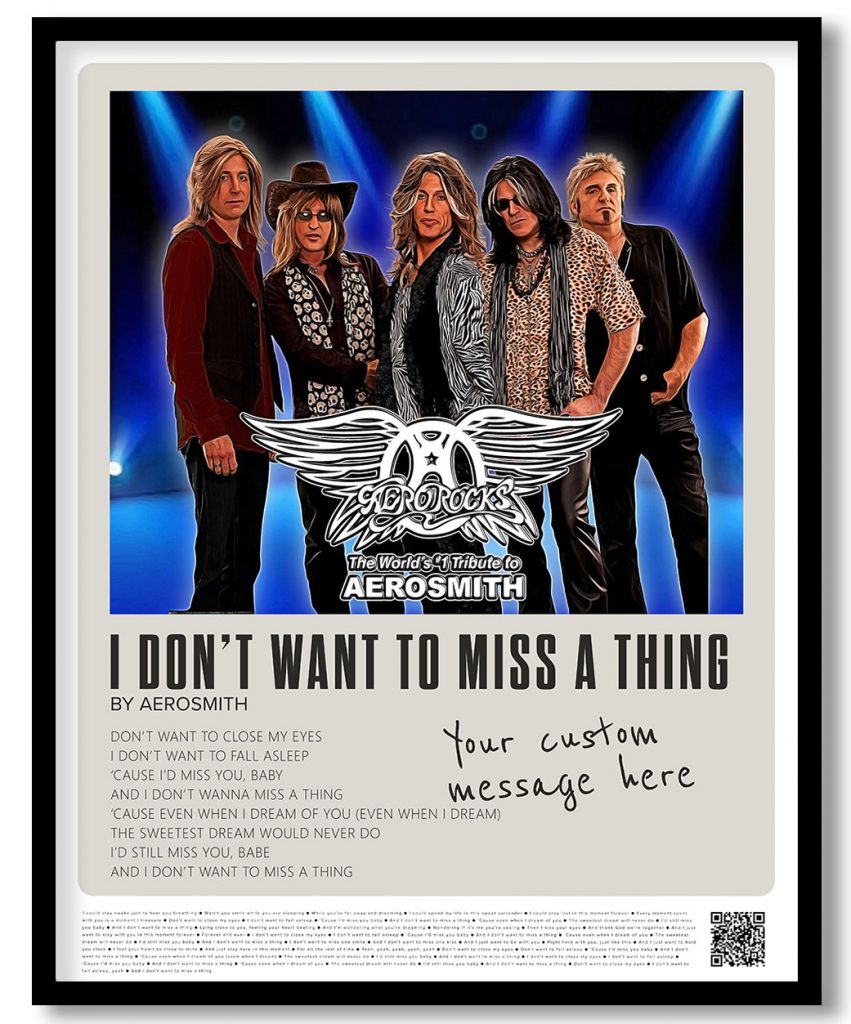 Aerosmith - I don't want to miss a thing (pantone)