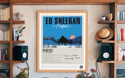 Wall Art | Ed Sheeran - Perfect (pantone) | Small to XXXL Sizes