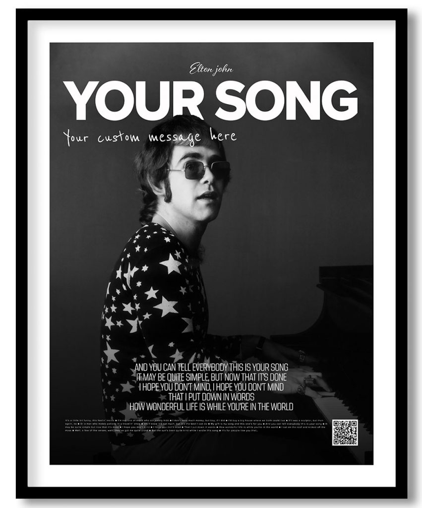 Elton John - Your song (poster)
