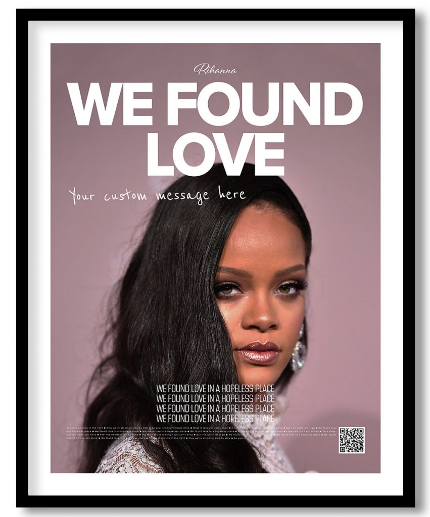 Rihanna - We found love (poster)