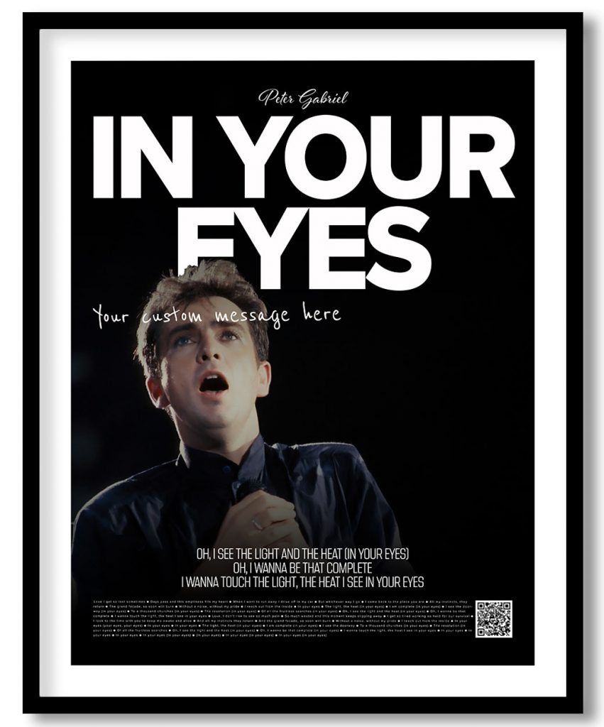 Peter Gabriel - In your eyes (poster)