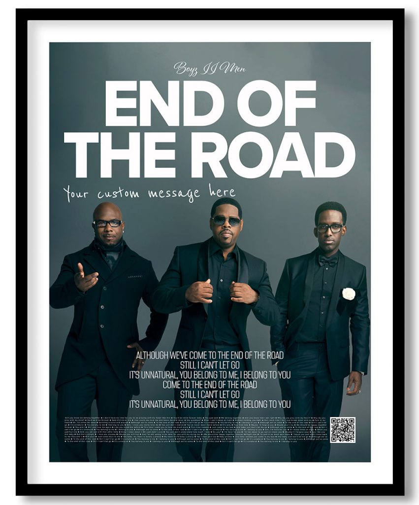 Boyz II Men - End of the road (poster)