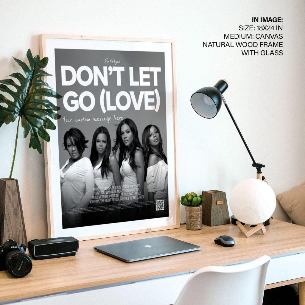 DON'T LET GO (LOVE) - Inspirational Song Lyrics – Wall Decor