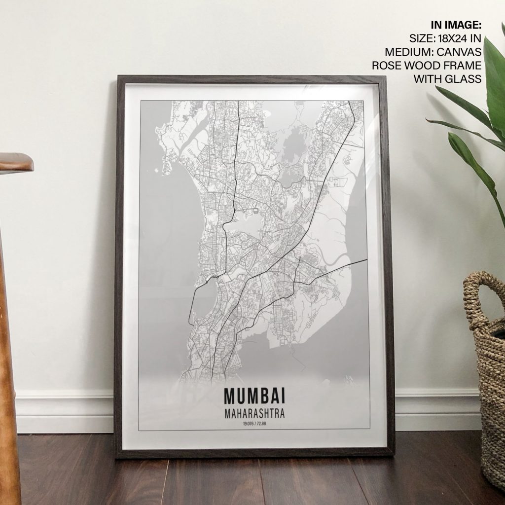 MUMBAI MAHARASHTRA 19 076 72 88 - City Map – Wall Hanging