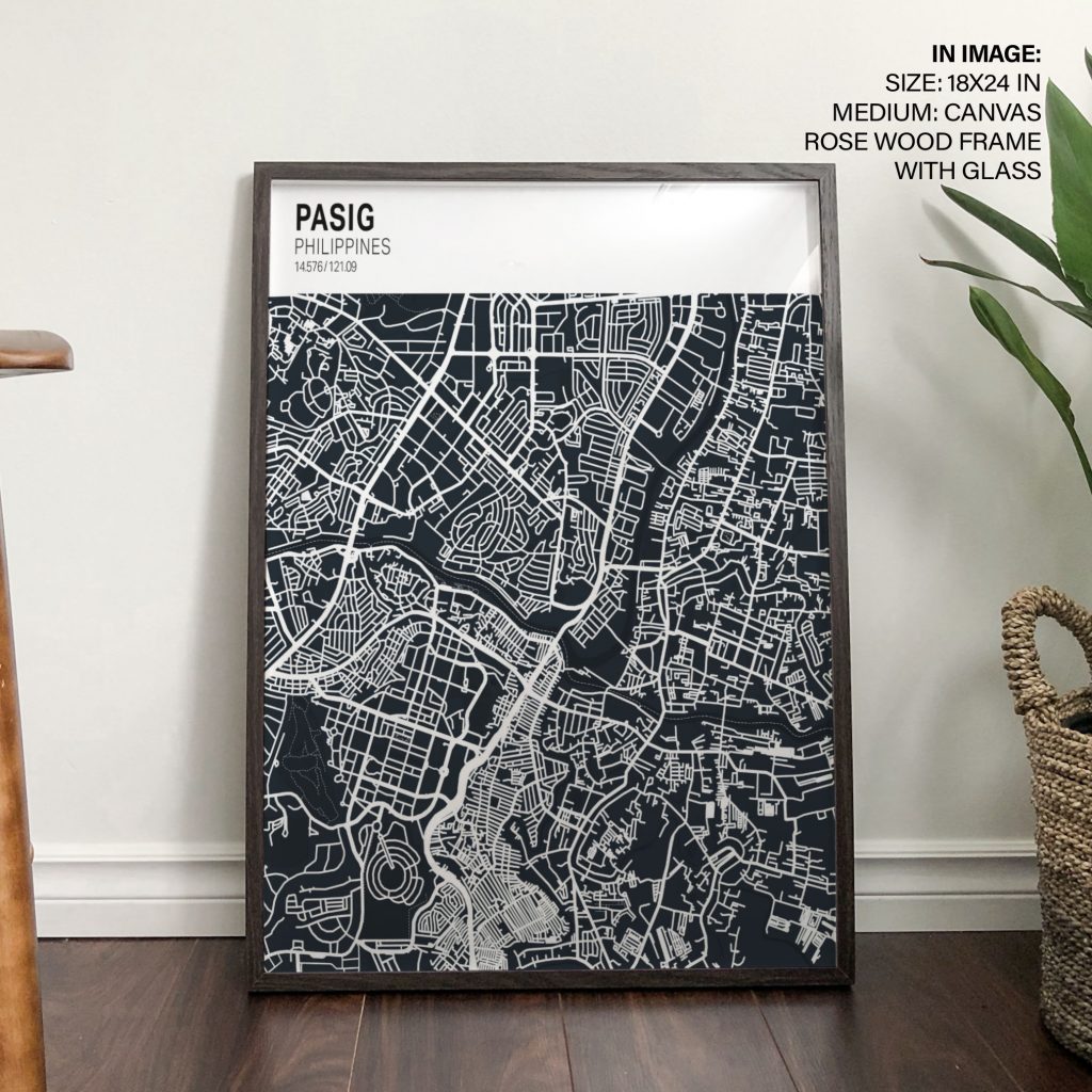 PASIG nPHILIPPINES n14 576 121 09 - Urban Location Data – Wall Art