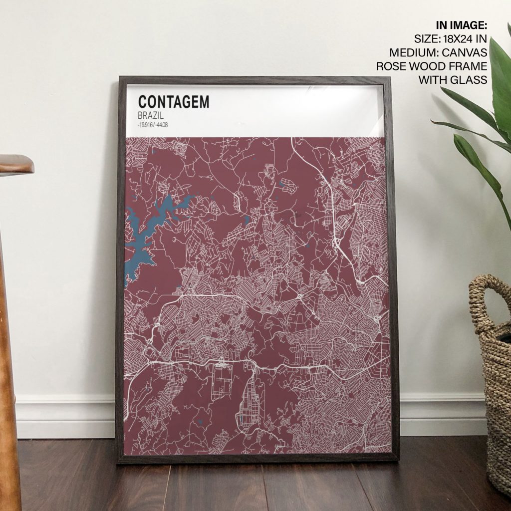 CONTAGEM BRAZIL -19 916 -44 08 - City Geolocation Map – Home Decor