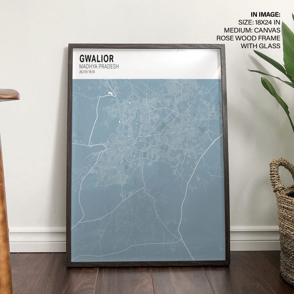 GWALIOR MADHYA PRADESH 26 218 78 18 - Location Coordinates – Wall Art