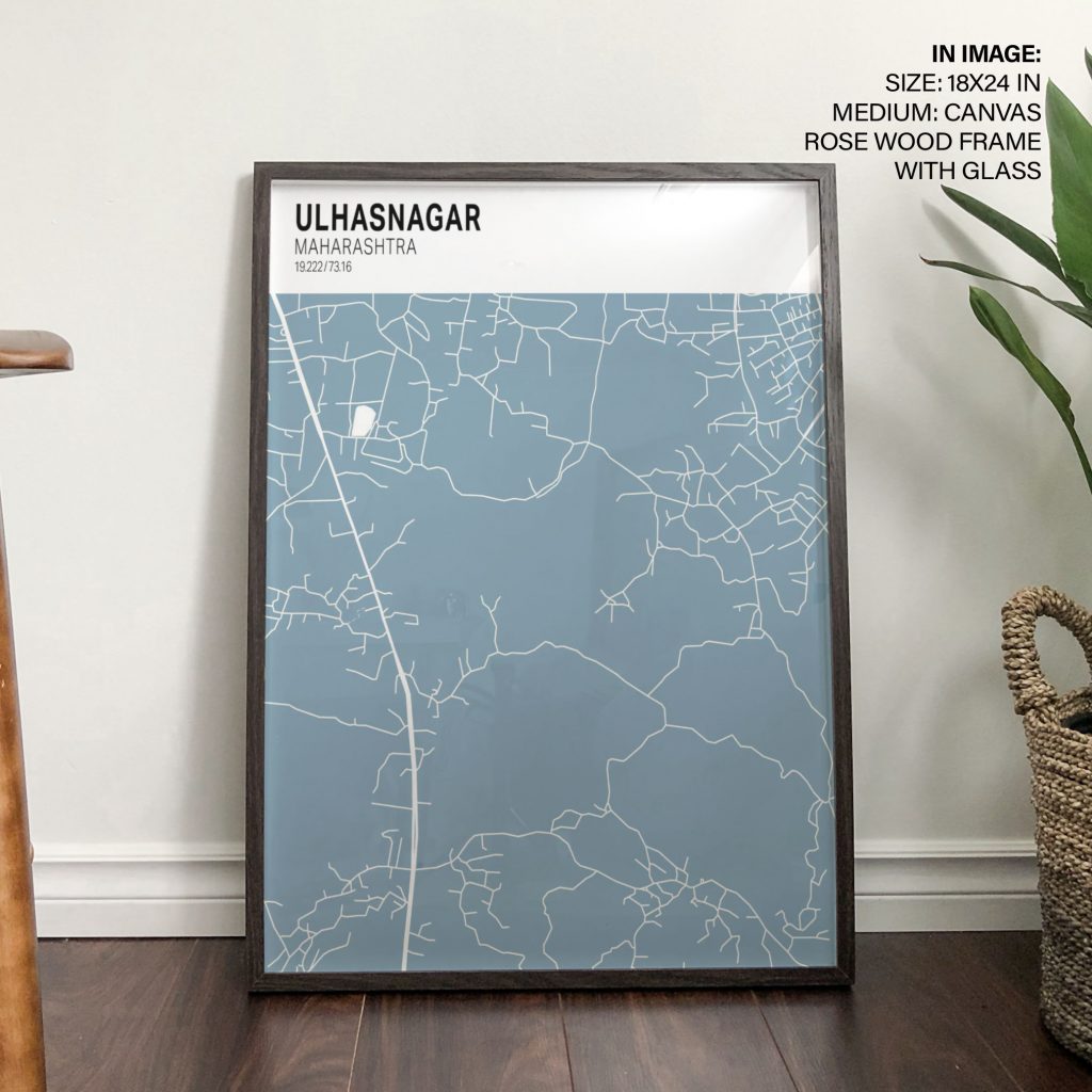 ULHASNAGAR MAHARASHTRA 19 222 73 16 - Geographic Location Map – Wall Painting