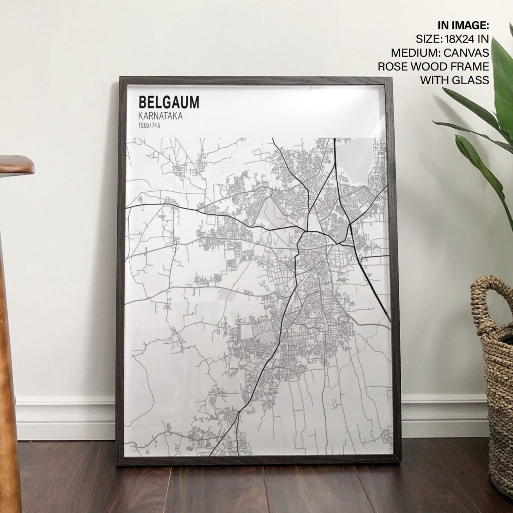 BELGAUM KARNATAKA 15 85 74 5 - City Map – Home Decor