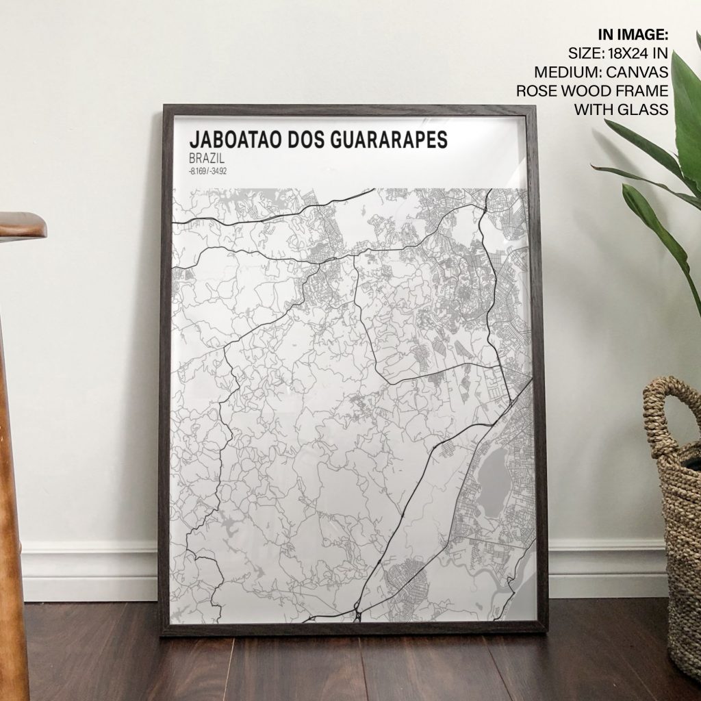 JABOATAO DOS GUARARAPES BRAZIL -8 169 -34 92 - Location Coordinates – Wall Decor