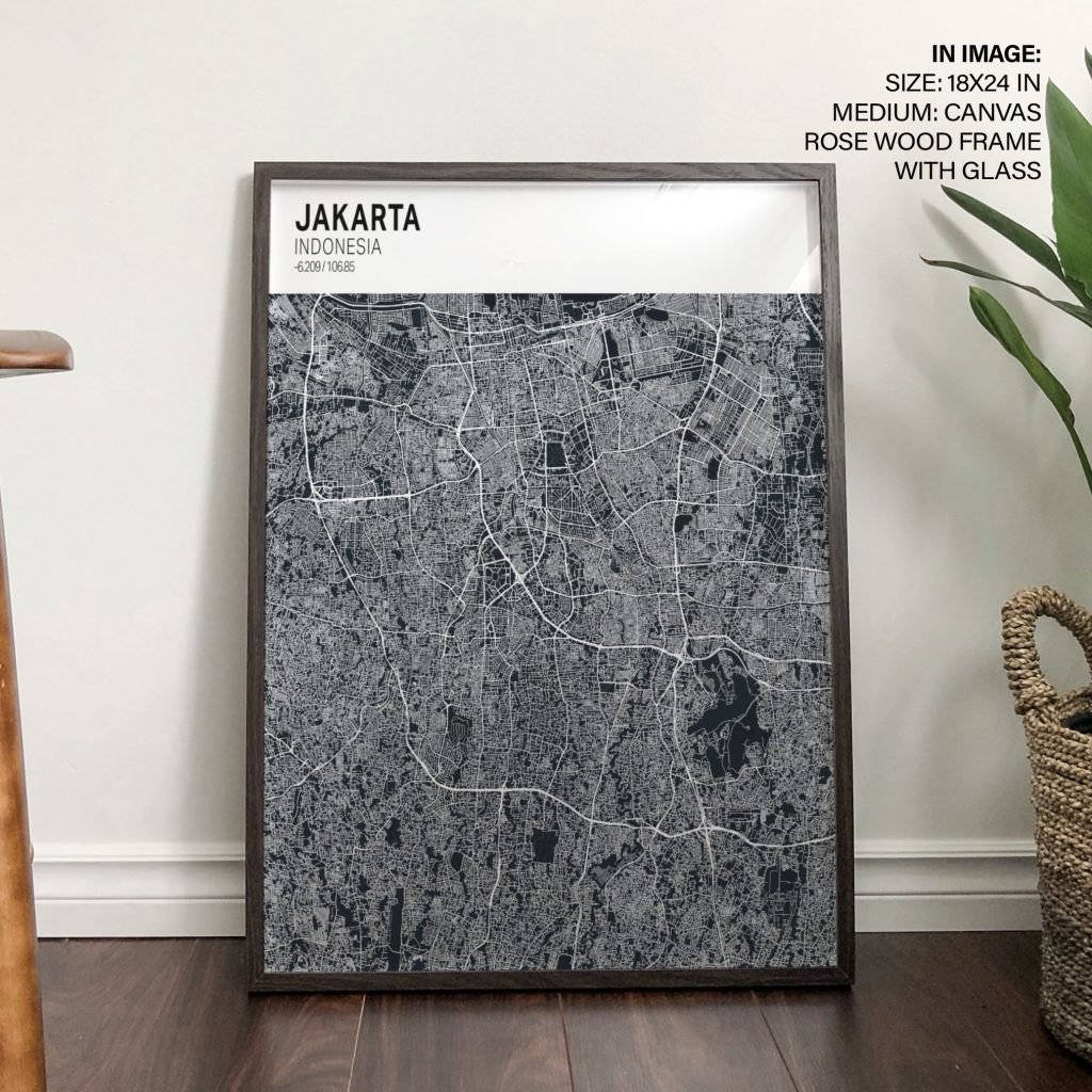JAKARTA INDONESIA -6 209 106 85 - City Map – Home Decor