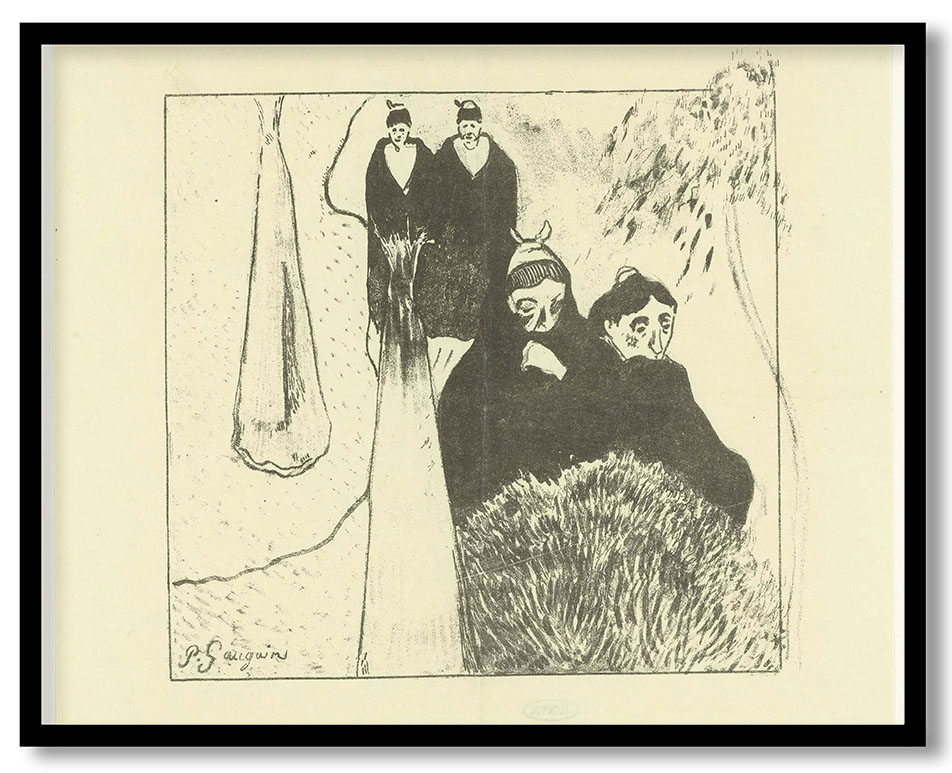 Ongehuwde oude vrouwen in Arles by Paul Gauguin (1889)